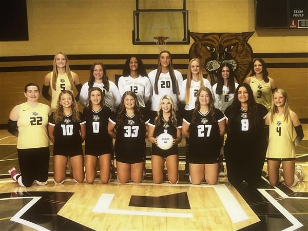 The Regular Season FPHS Varsity Volleyball Team is pictured in the photo. 